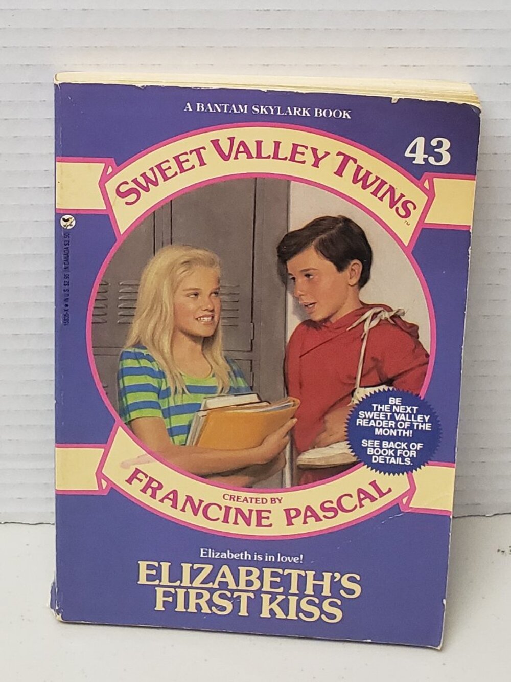 Sweet Valley Twins Book #43 Elizabeth's First Kiss